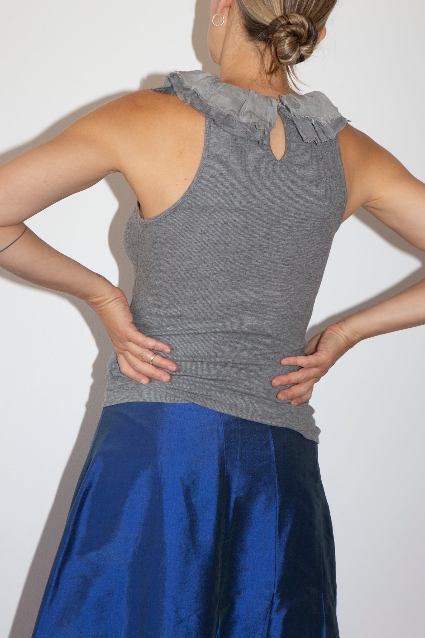 Dondup Silk Ruffle Tank