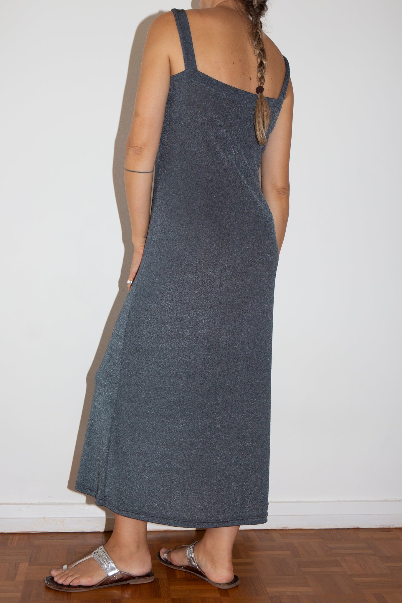 Metallic Jersey Dress
