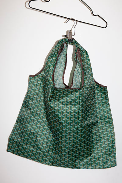Green Foldable Nylon Shopping Bag