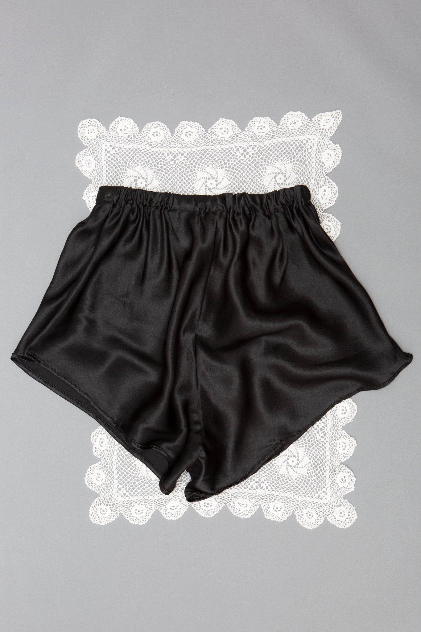 Black Dead Stock Silk French Nickers