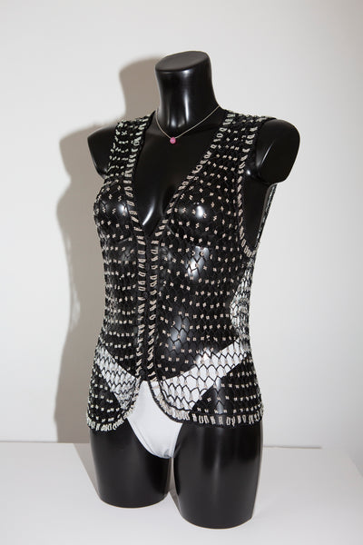 Beaded Crochet Waistcoat