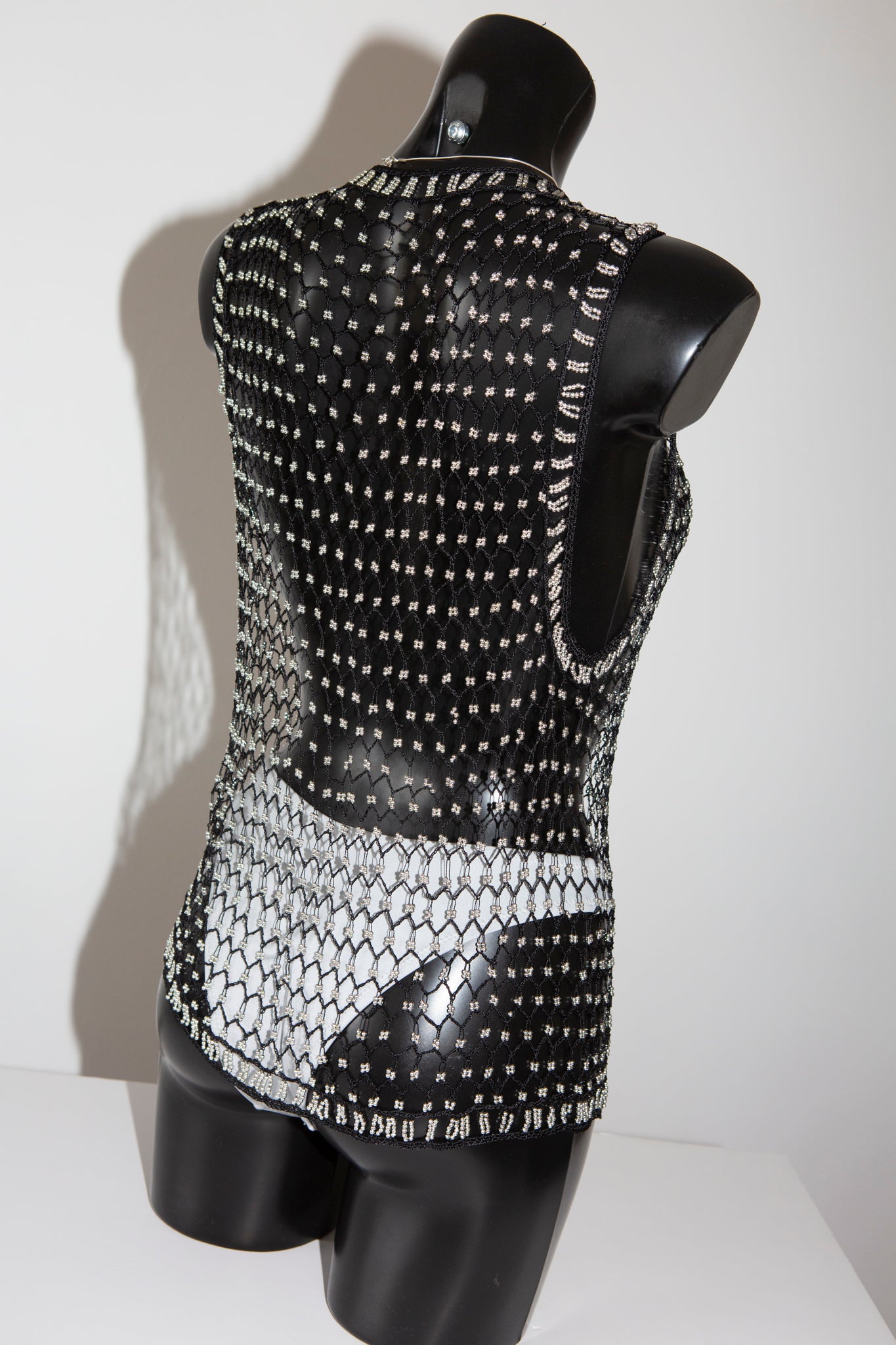 Beaded Crochet Waistcoat