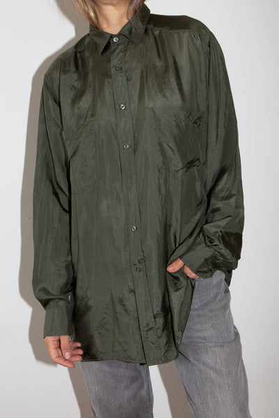 Forest Long Sleeve Silk Shirt