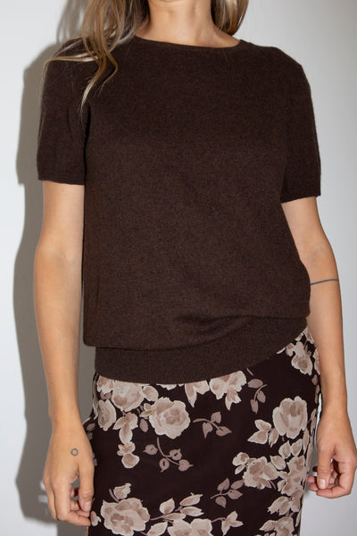 Brown Cashmere Top