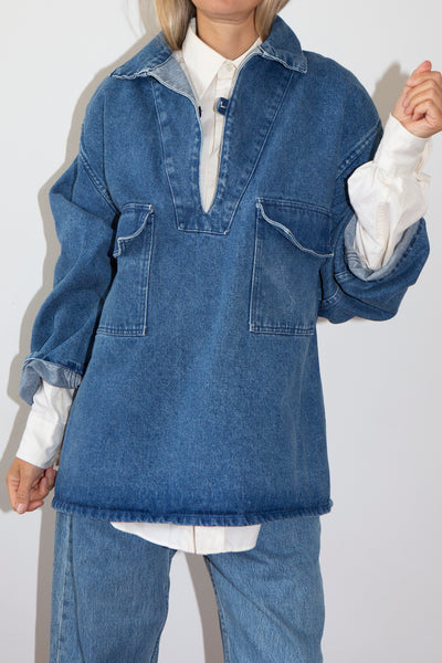 Denim Sailor Smock