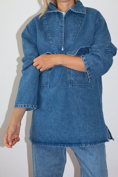 Denim Sailor Smock