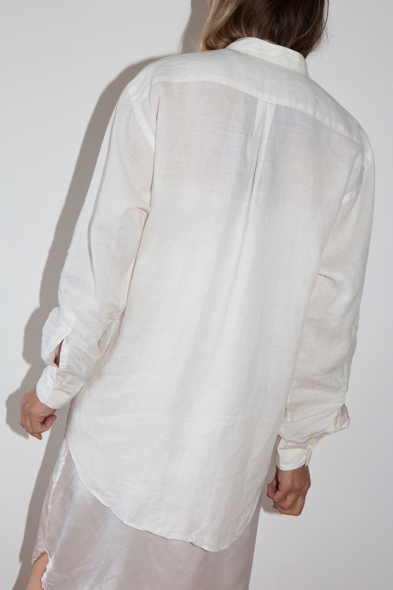 Trussardi Linen Grandad Shirt
