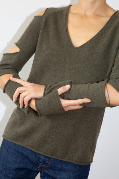 Cashmere Cut Out Top