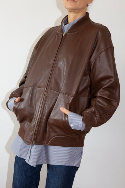 Leather Bomber