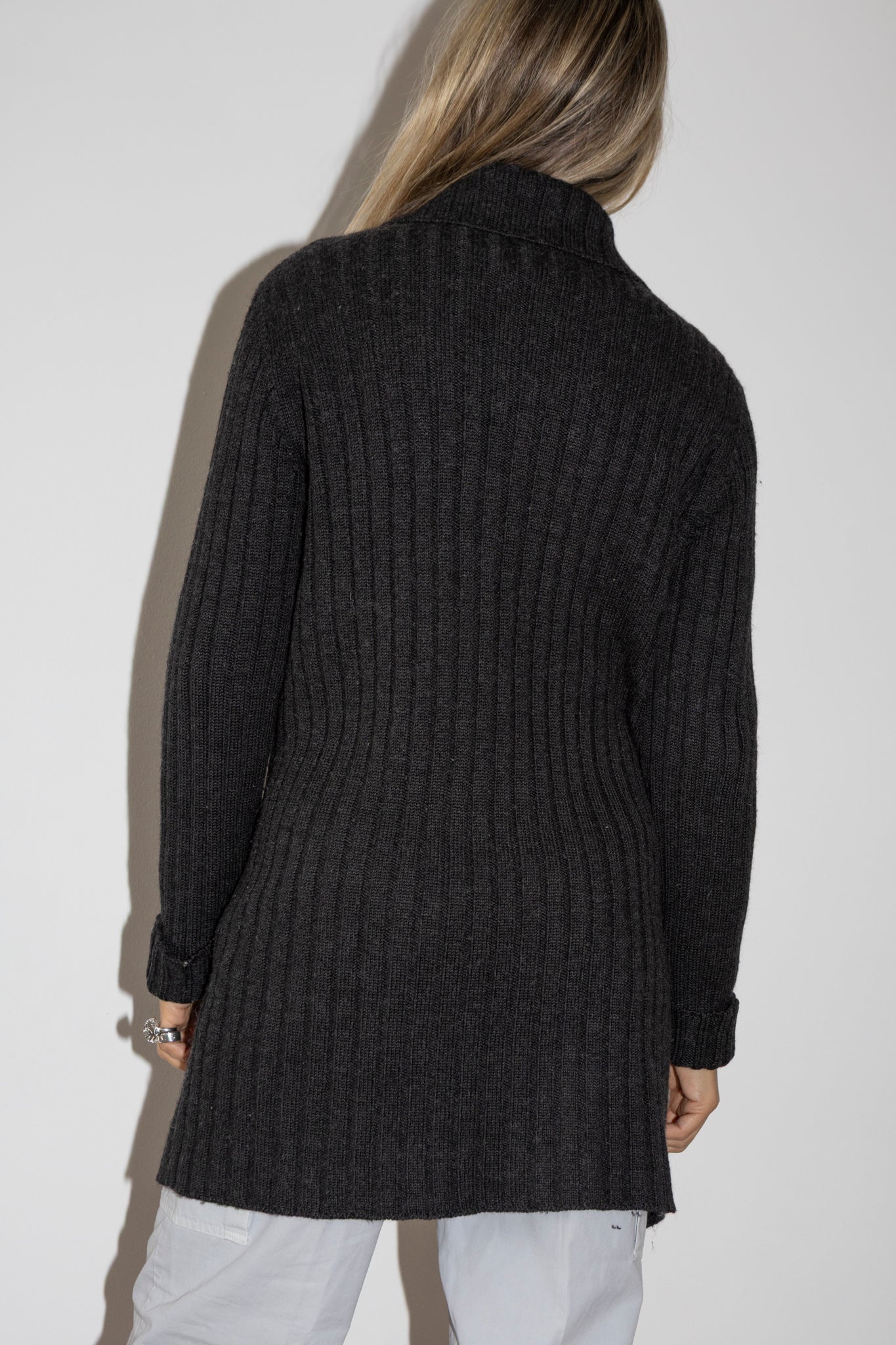Patrizia Pepe Ribbed Cardi
