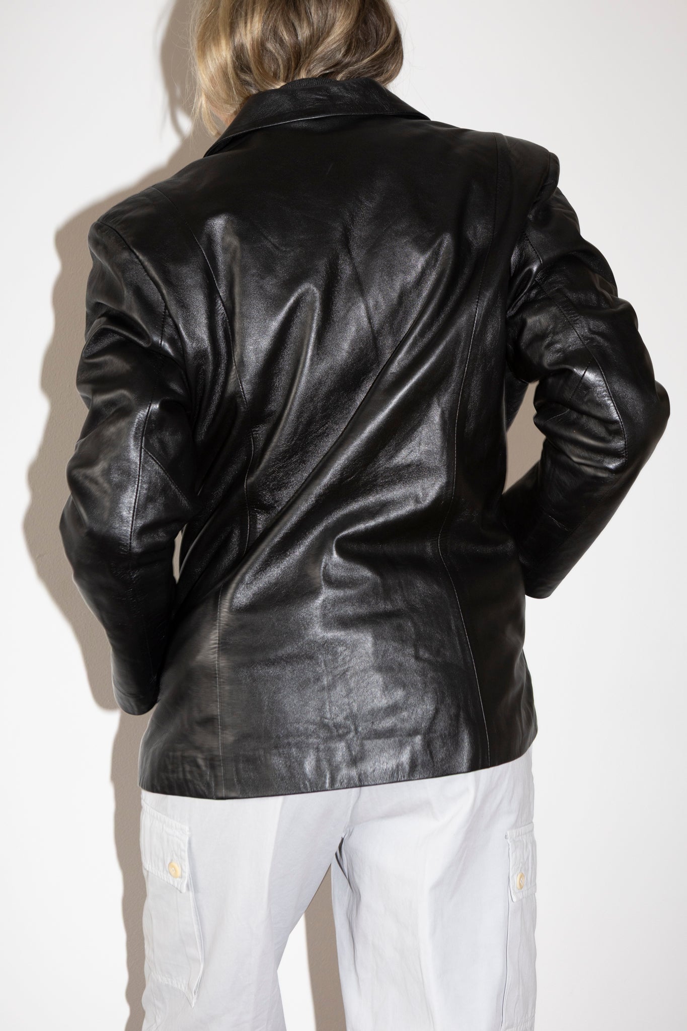 Giorgio Leather Blazer