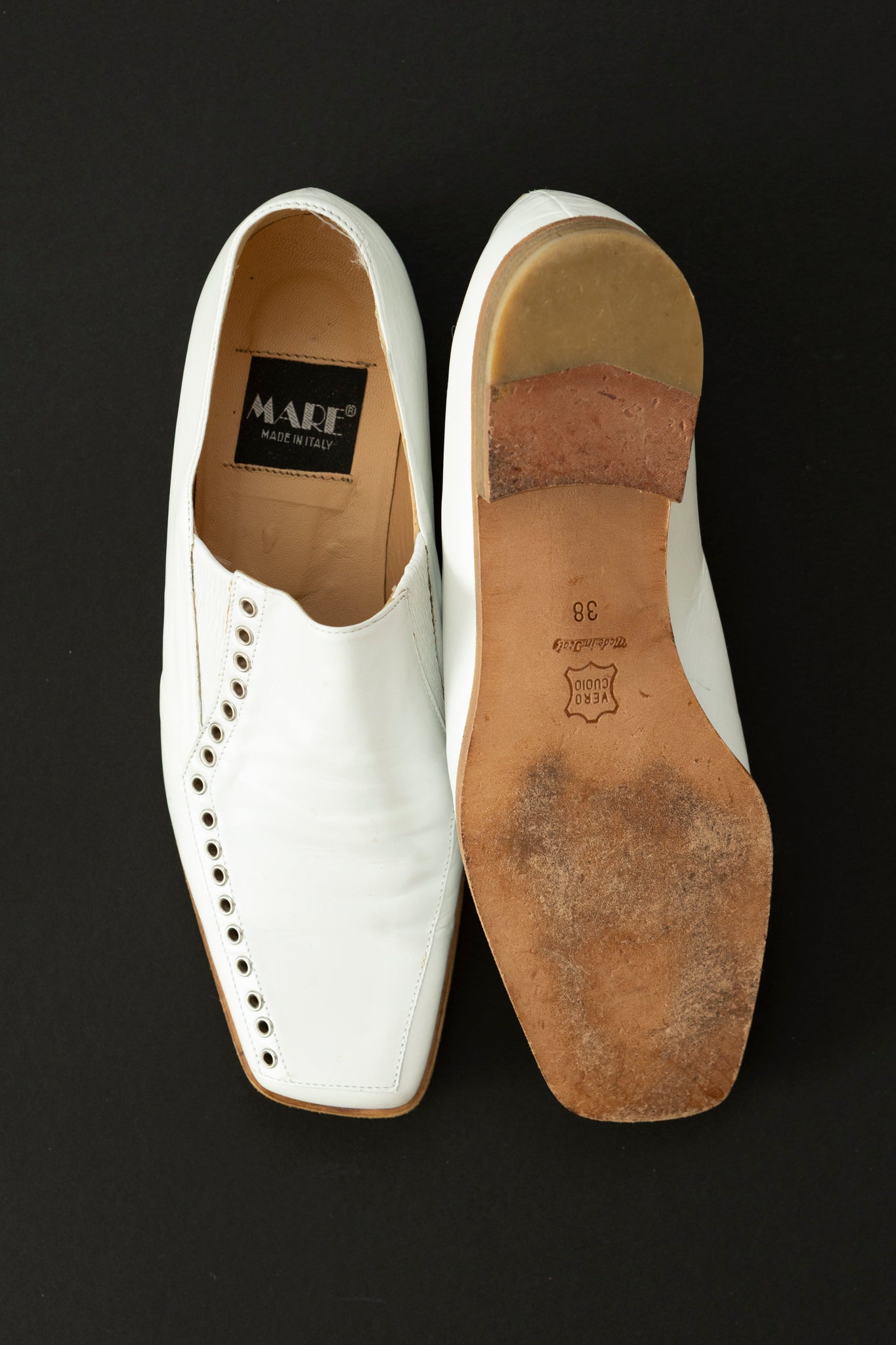 1990s White Slip On