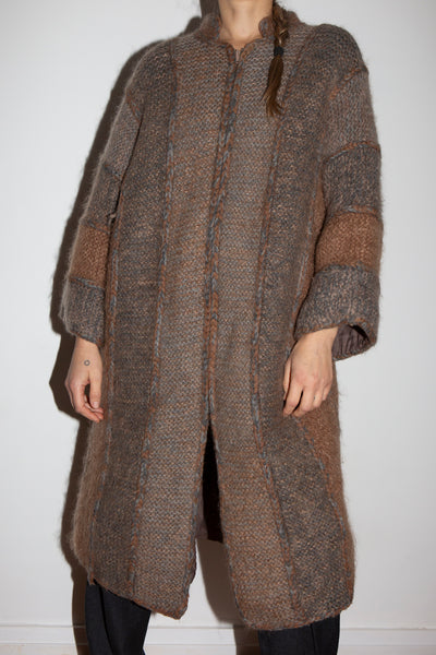 1970s Hand Knitted Coatigan