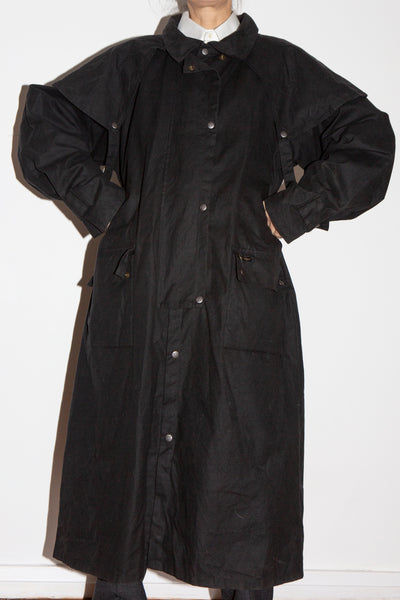 Black Oilskin Hunters Jacket