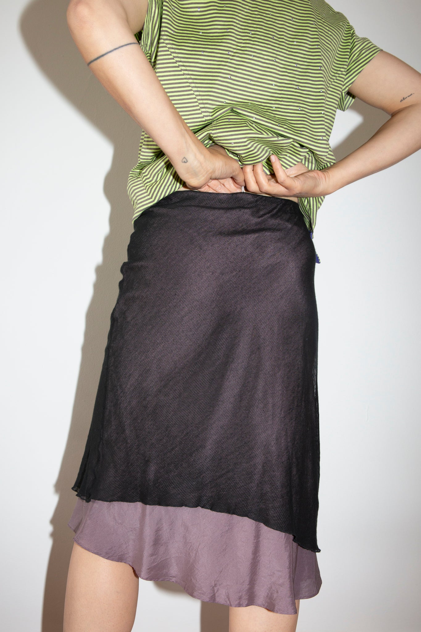 Silk Layered Skirt