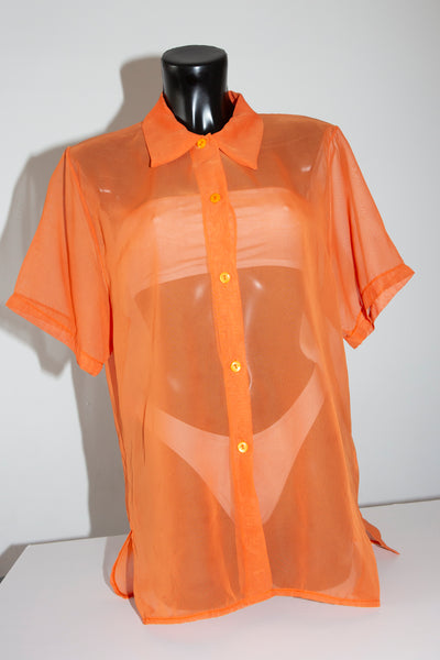 Orange Sheer Shirt