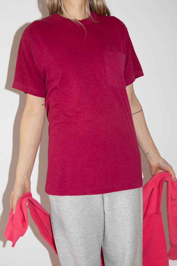 Single Stitch Pocket Tee