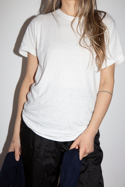 White Single Stitch Tee 0_1