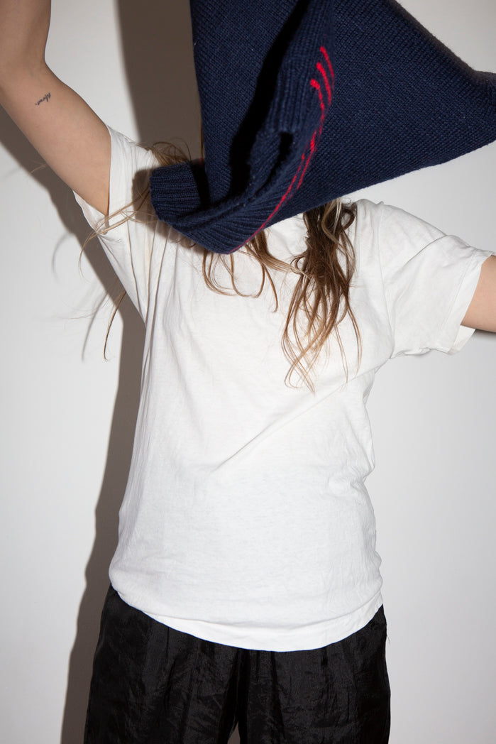 White Single Stitch Tee 0_1