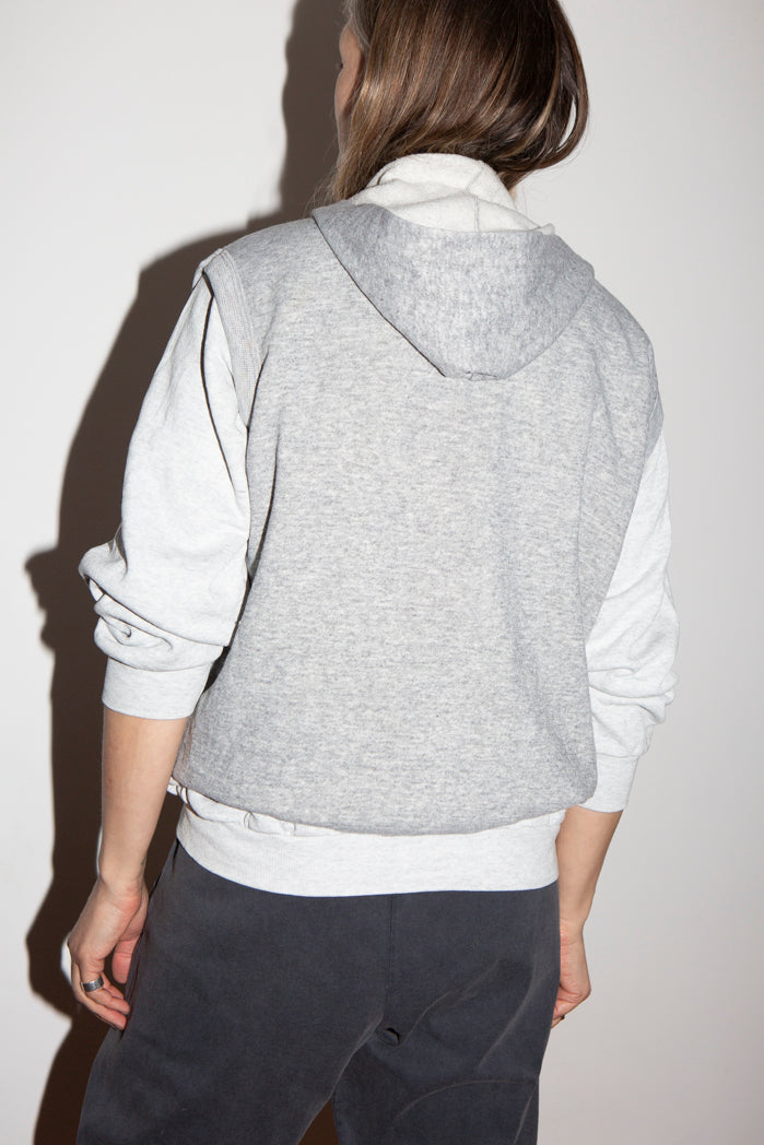1960s Grey Marl Zip Up