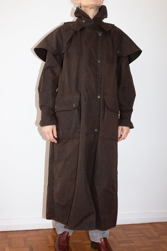 Brown Oilskin Hunters Jacket