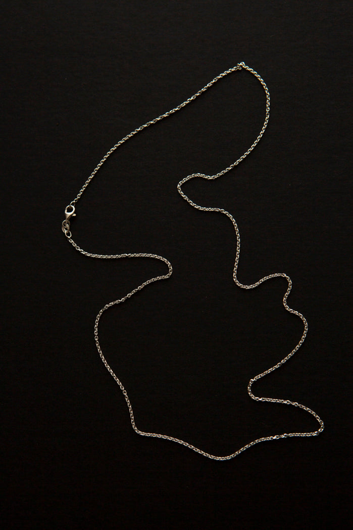 Long Silver Cable Chain