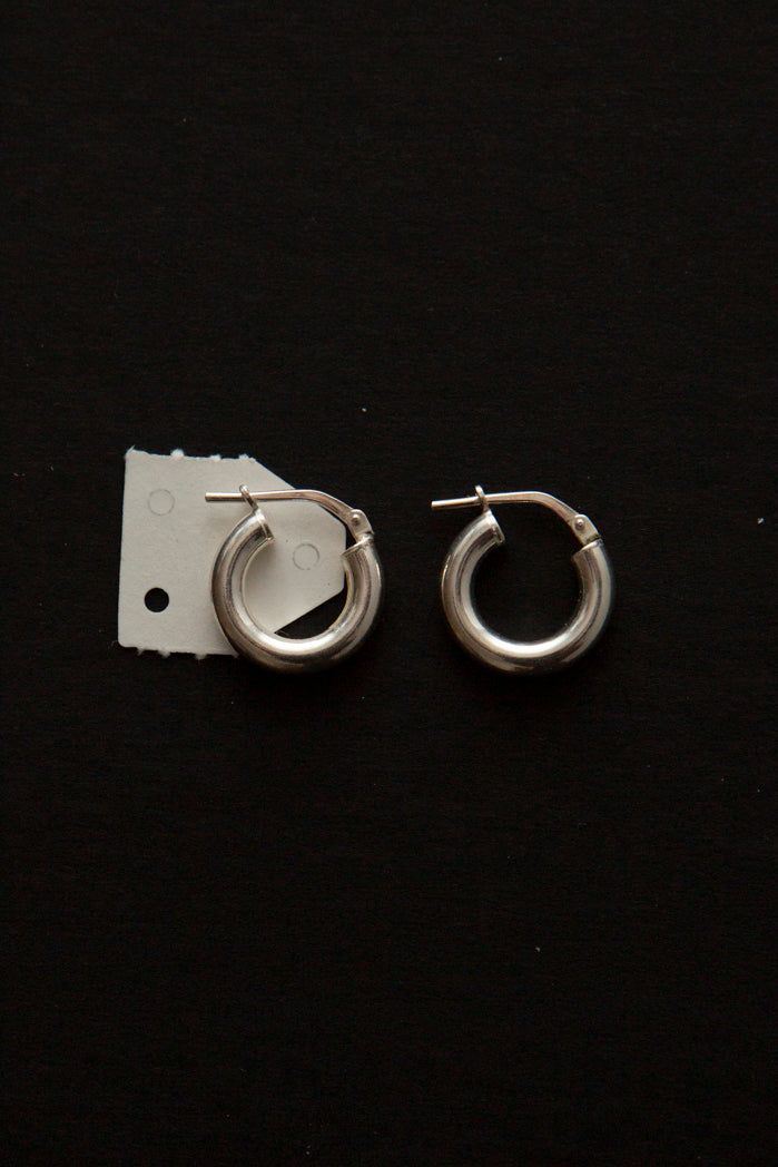Mini Silver Hoops