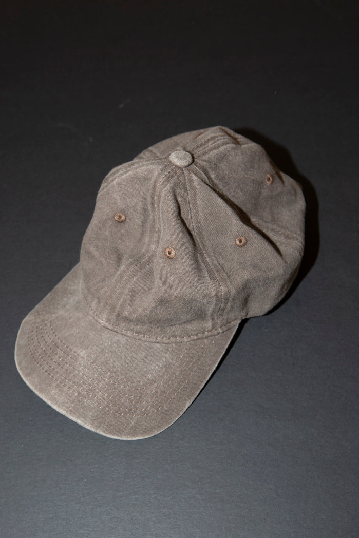 Faded Brown Cotton Cap