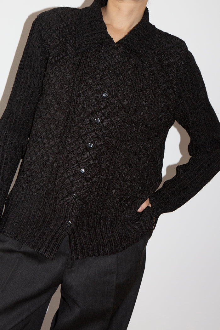 Plisse Pleated Shirt