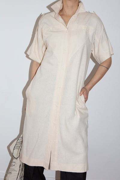 1980s Burberrys Raw Silk Dress