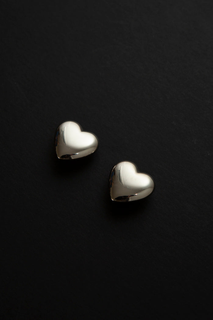 Chrome Dome Puff Earrings
