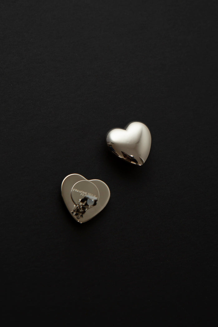 Chrome Dome Puff Earrings