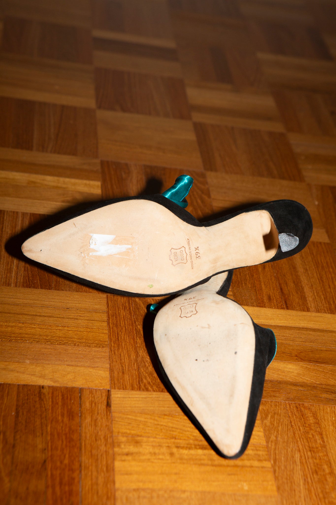 Suede & Silk Manolo Blahnik Mule