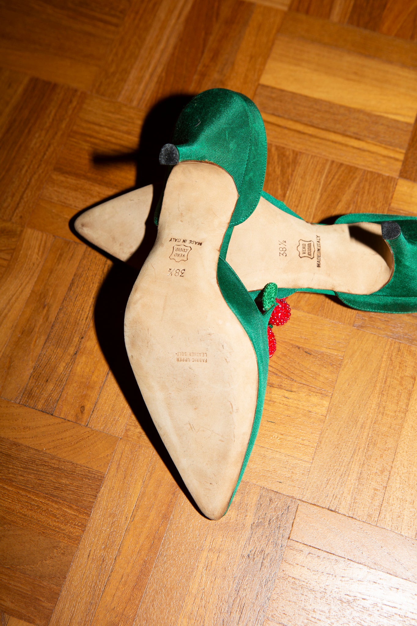 Satin Beaded Manolo Blahnik Pump