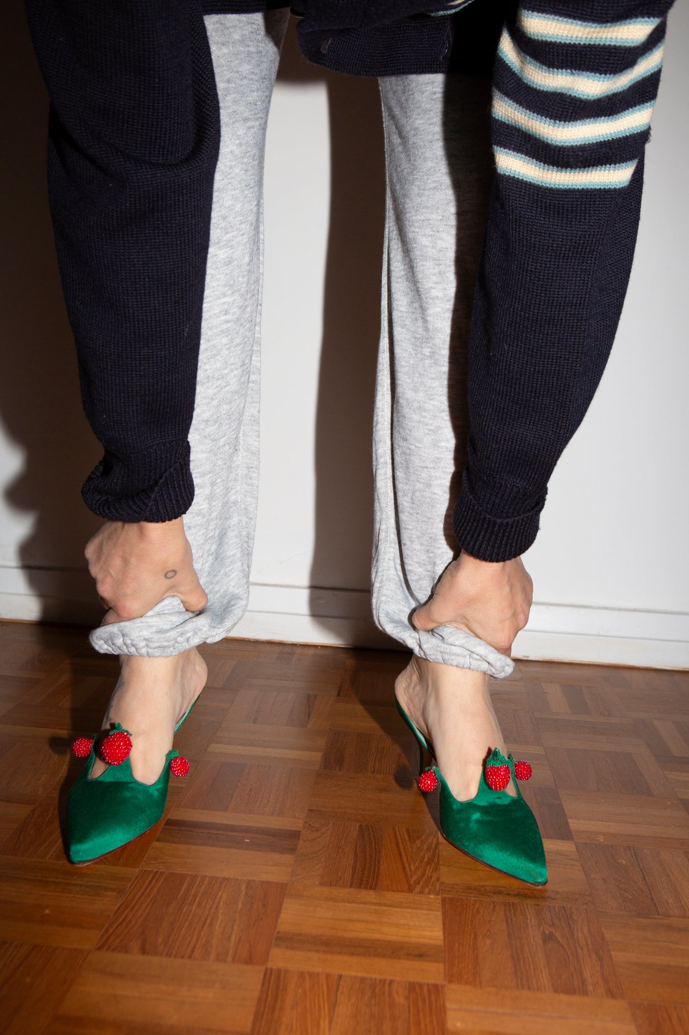 Satin Beaded Manolo Blahnik Pump