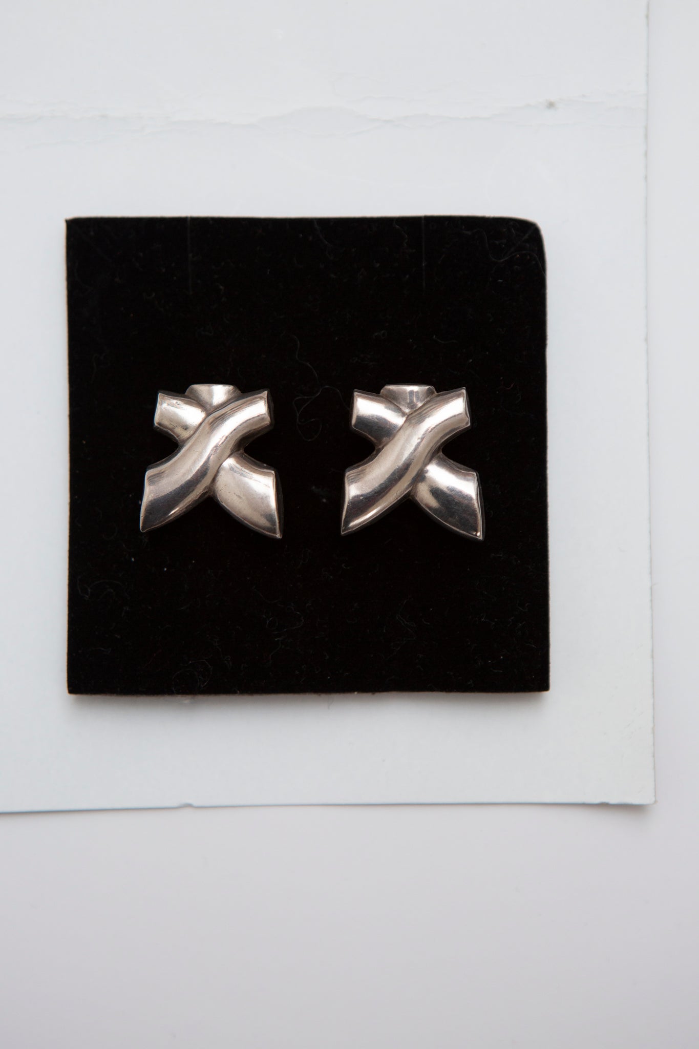Silver Cross Earrings