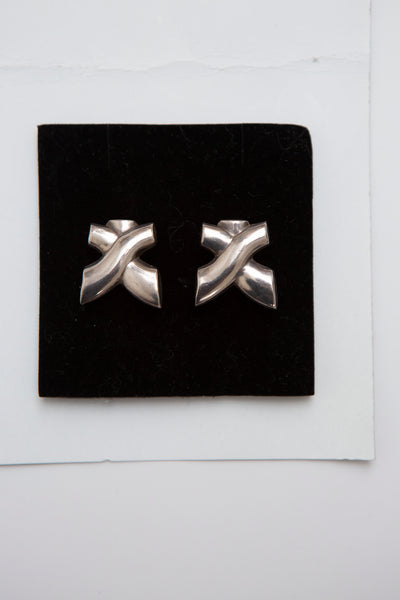 Silver Cross Earrings