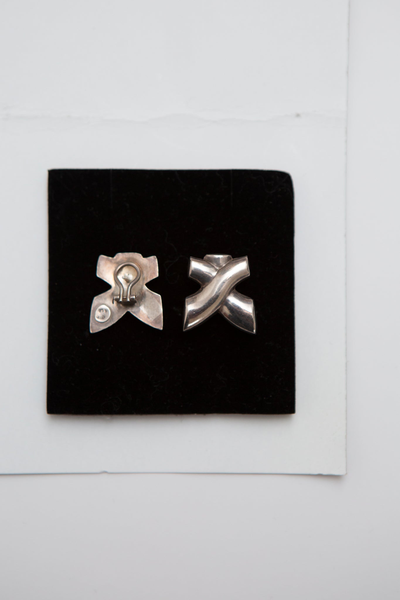 Silver Cross Earrings