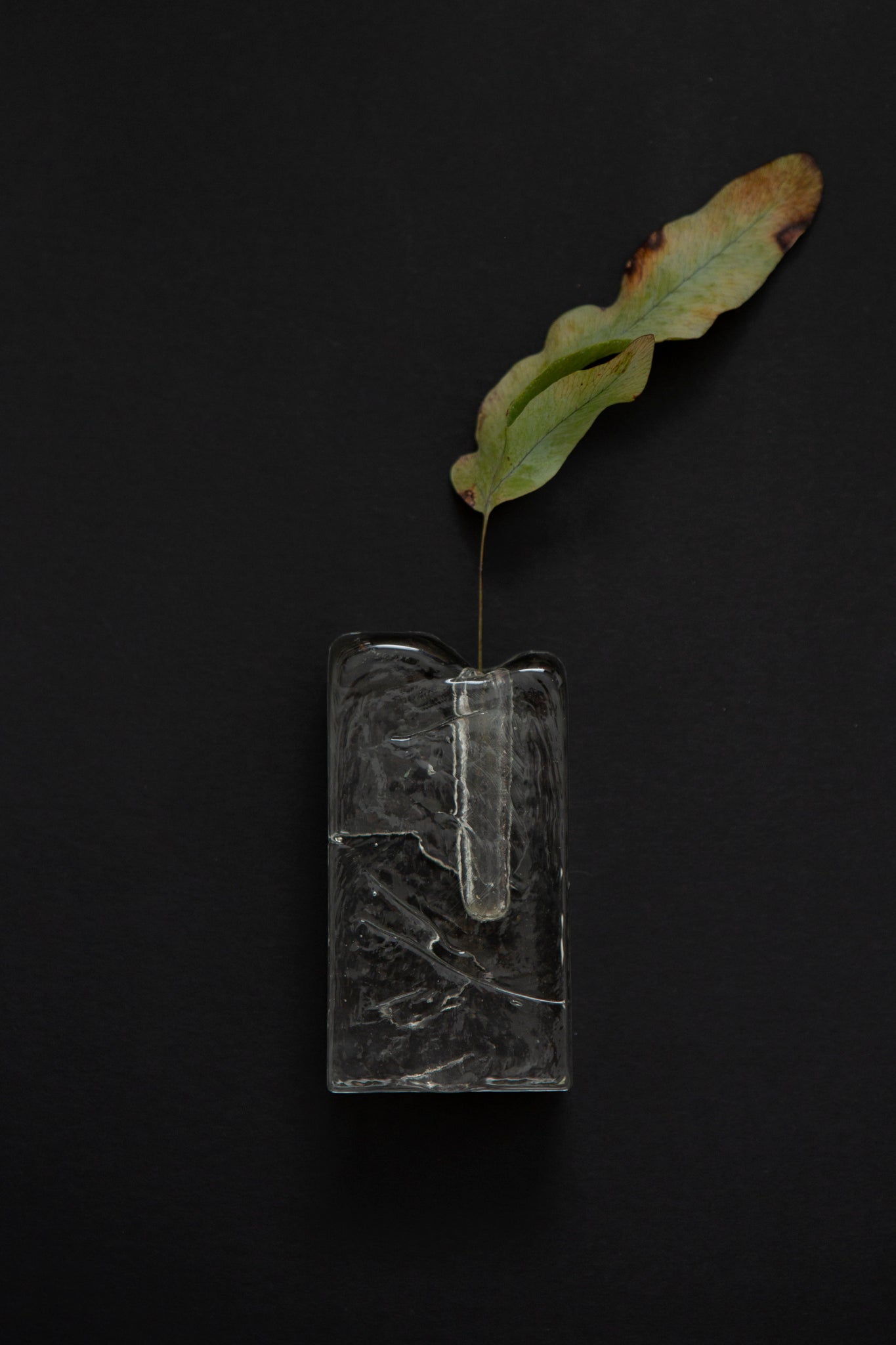 1970s Walther Glass Single Bud Vase