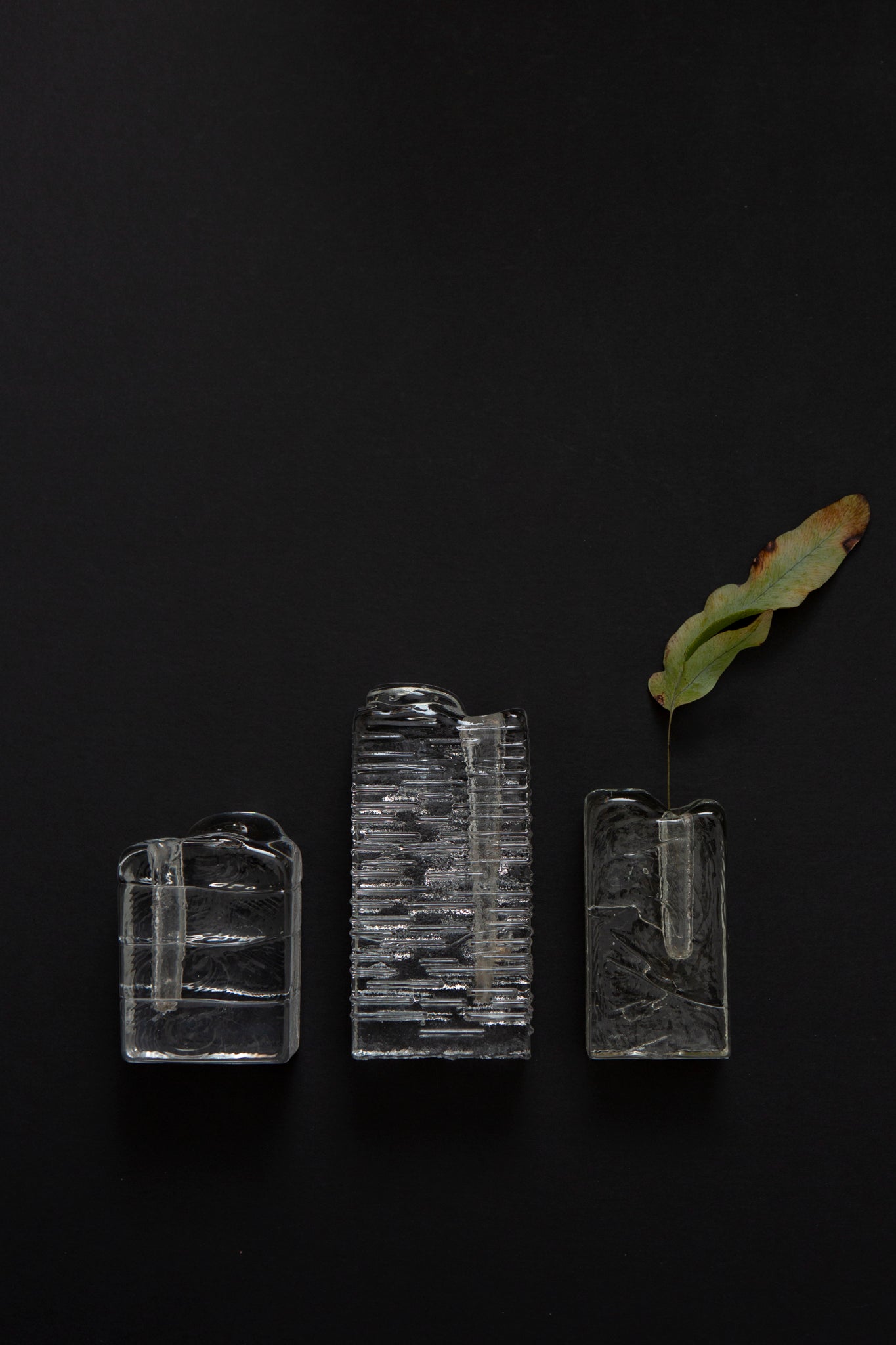 1970s Walther Glass Single Bud Vase