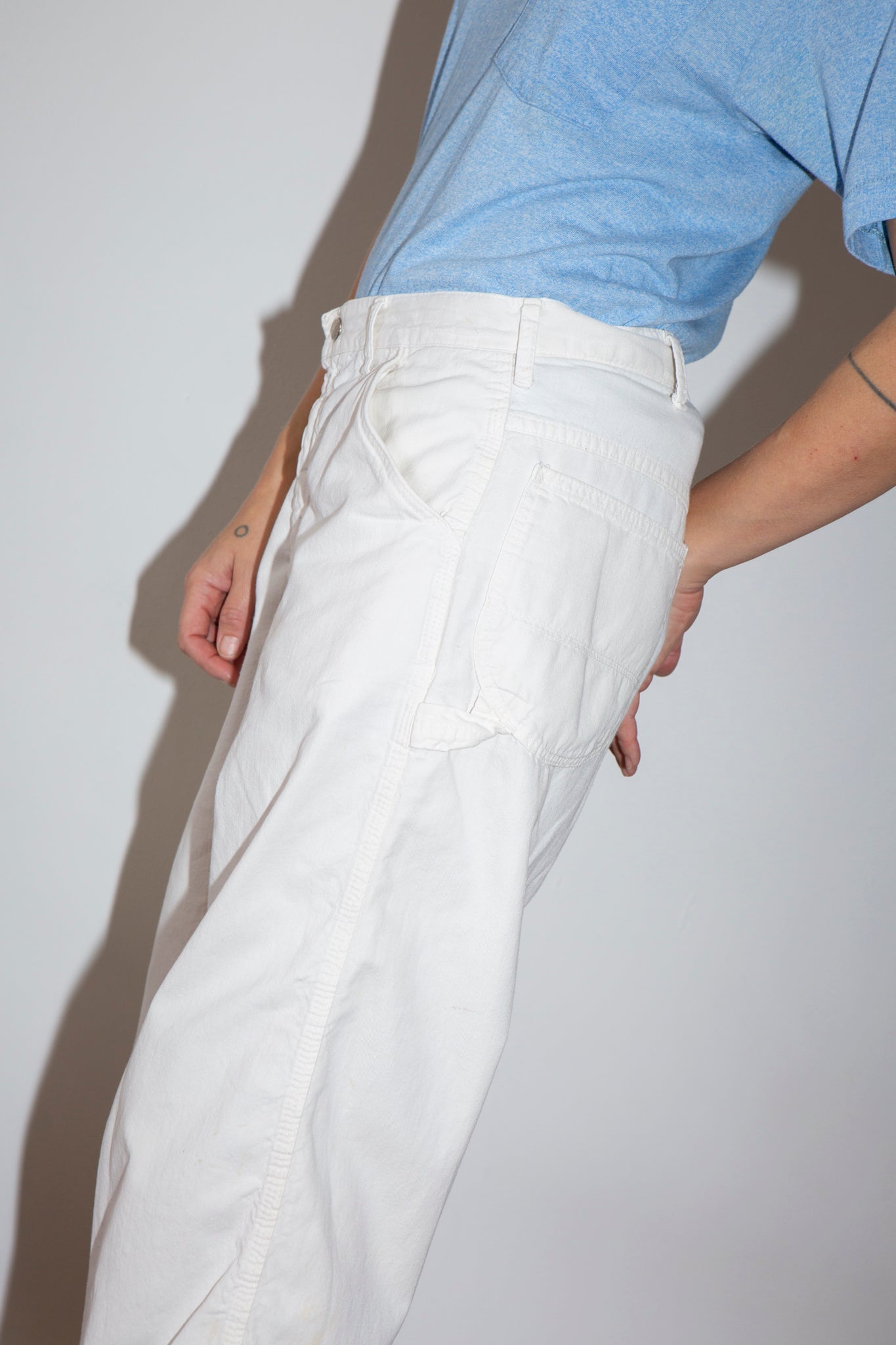 White Carpenter Pants