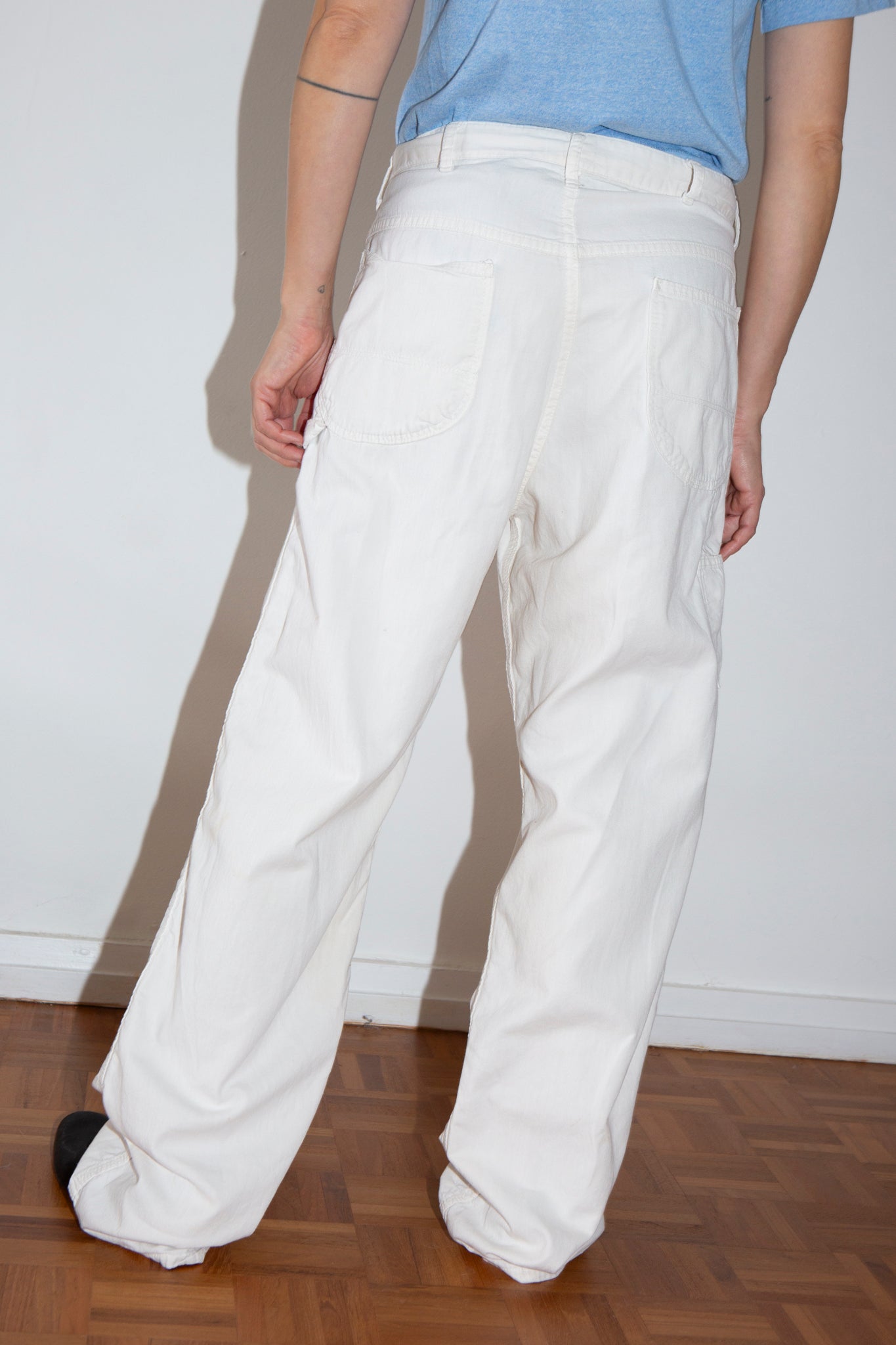 White Carpenter Pants