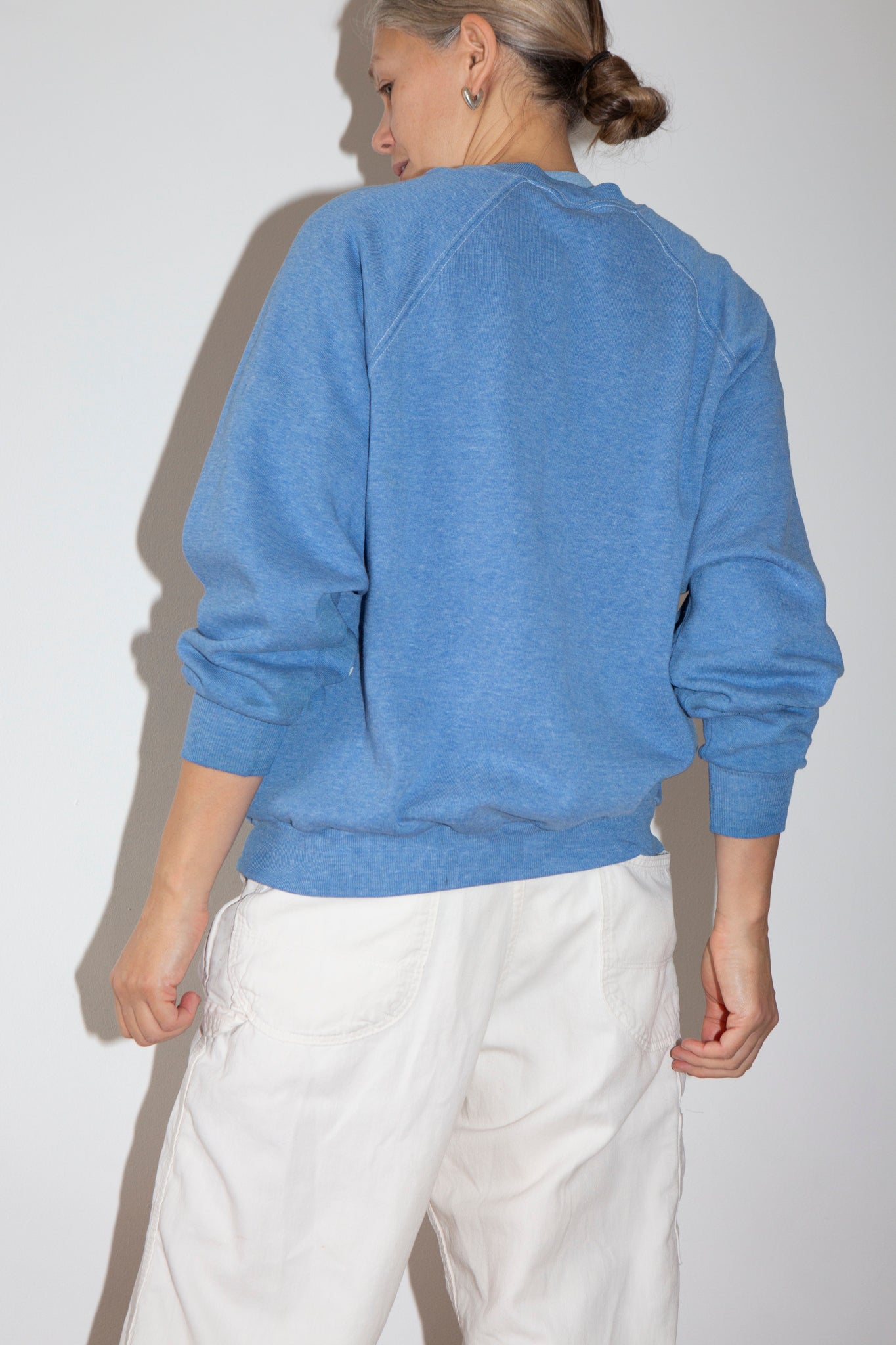1970s Blue Marl Sweat Shirt