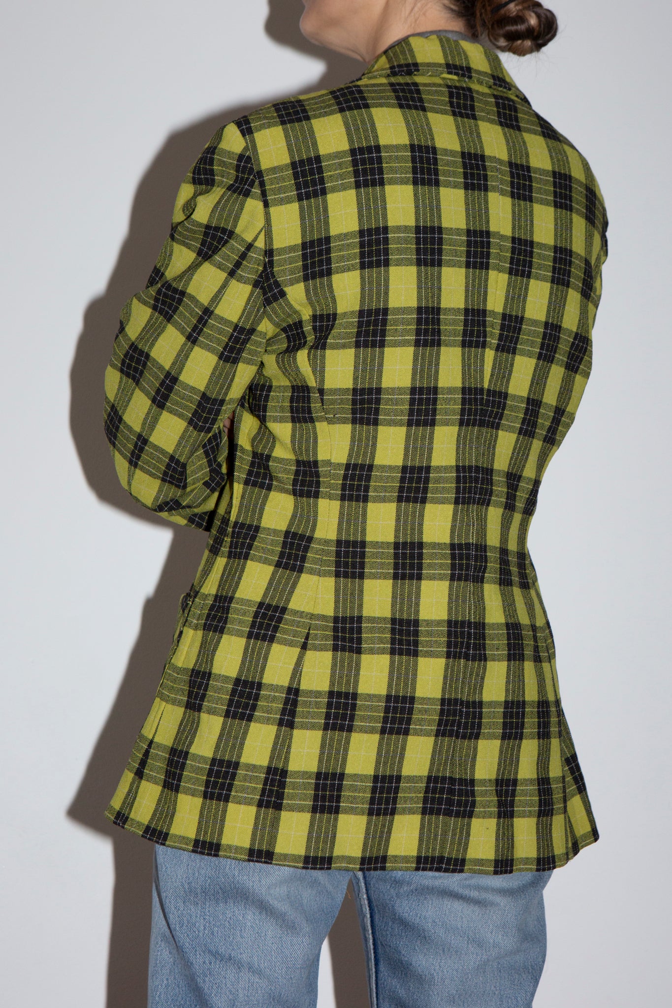 1990s Alberta Ferretti Check Blazer