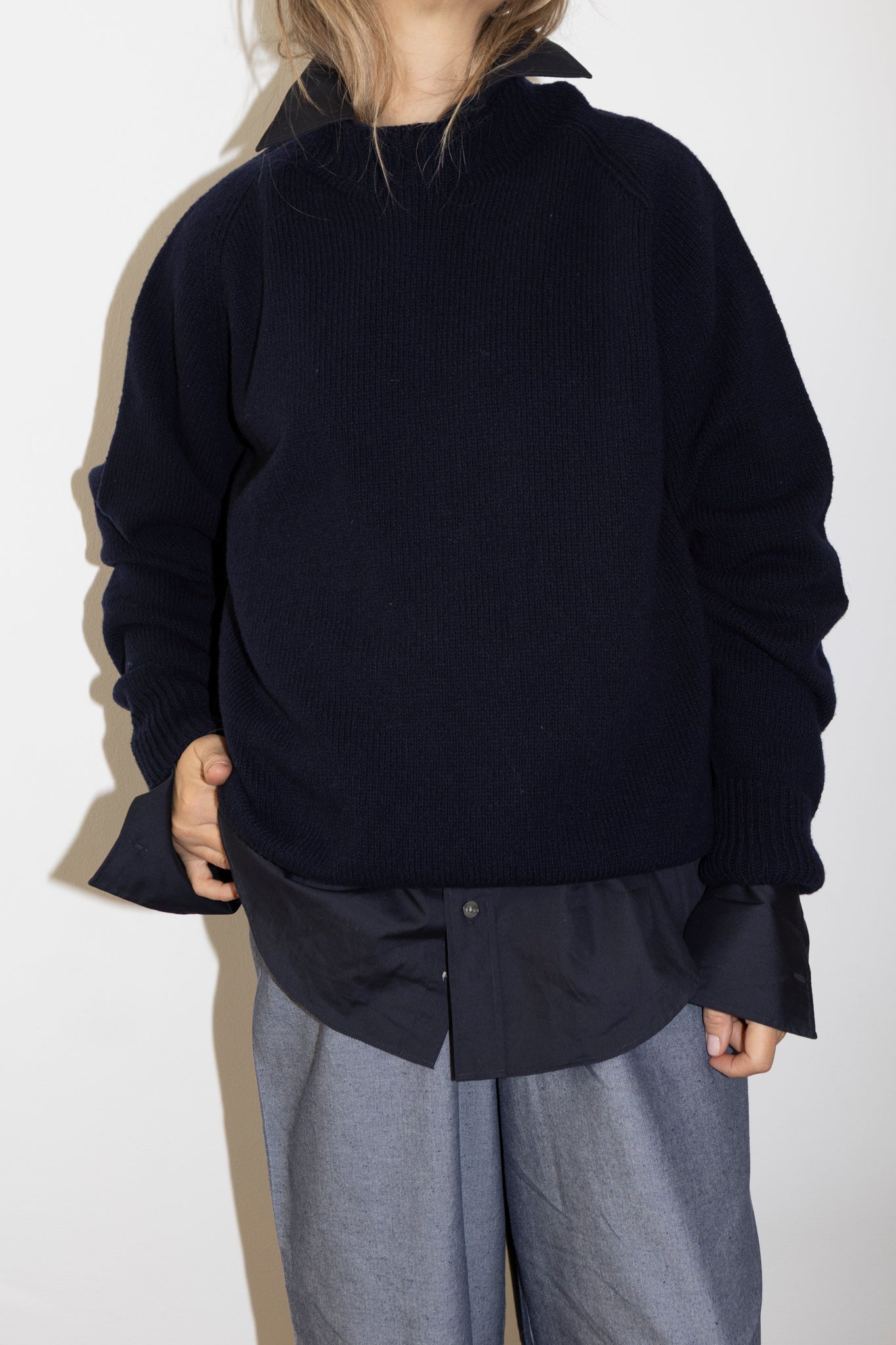 Baserange Navy Soar Sweater