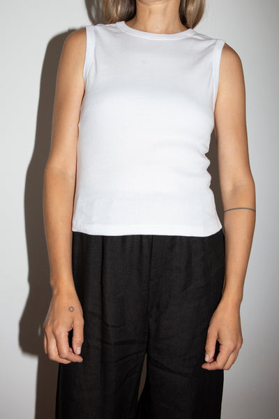 Calomel Mallki Tank  - White