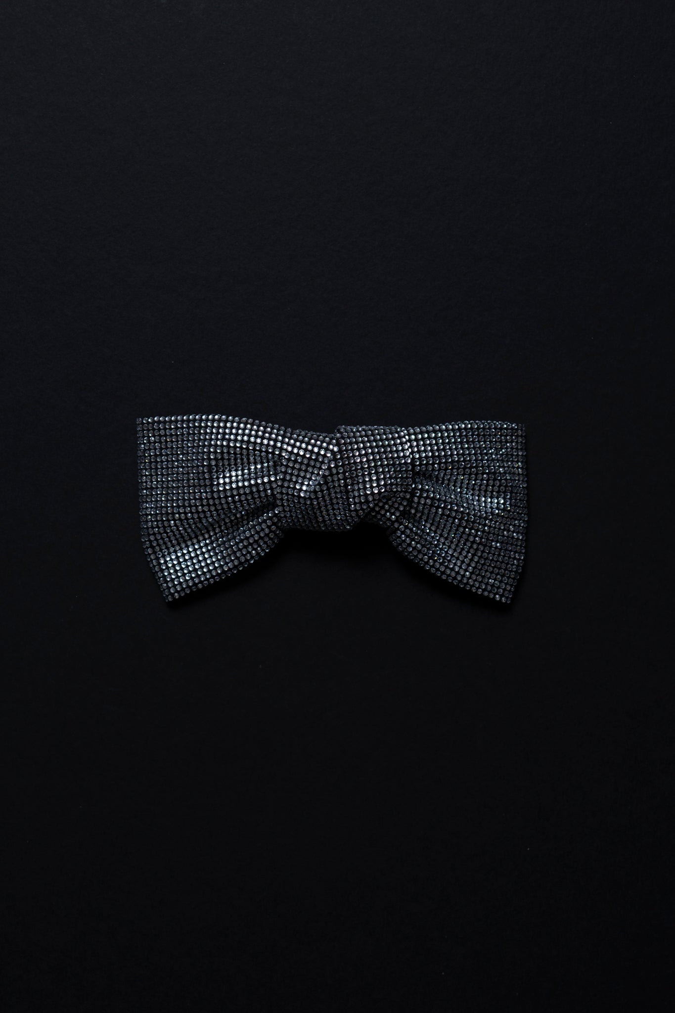Silver Diamante Bow