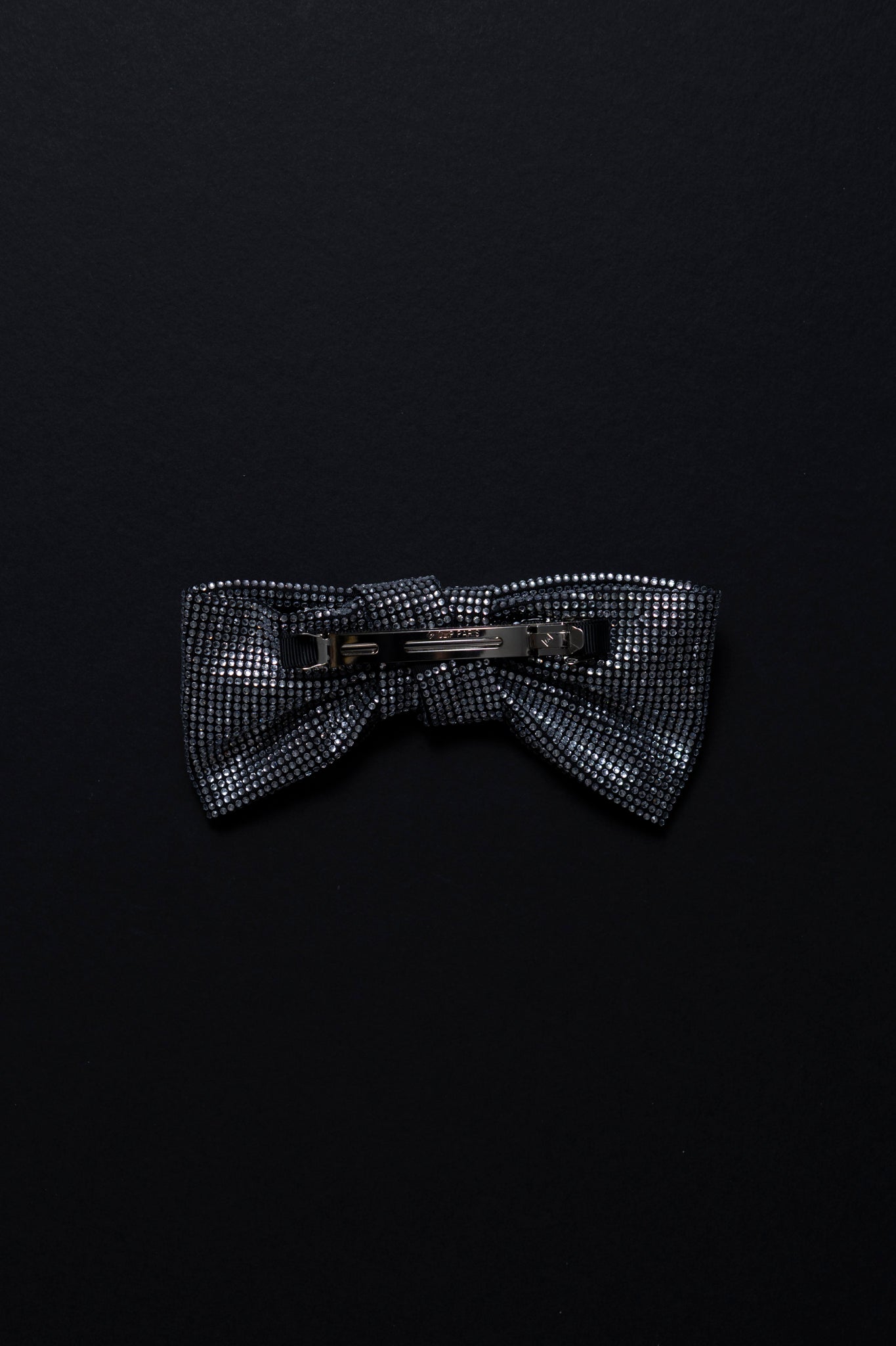Silver Diamante Bow