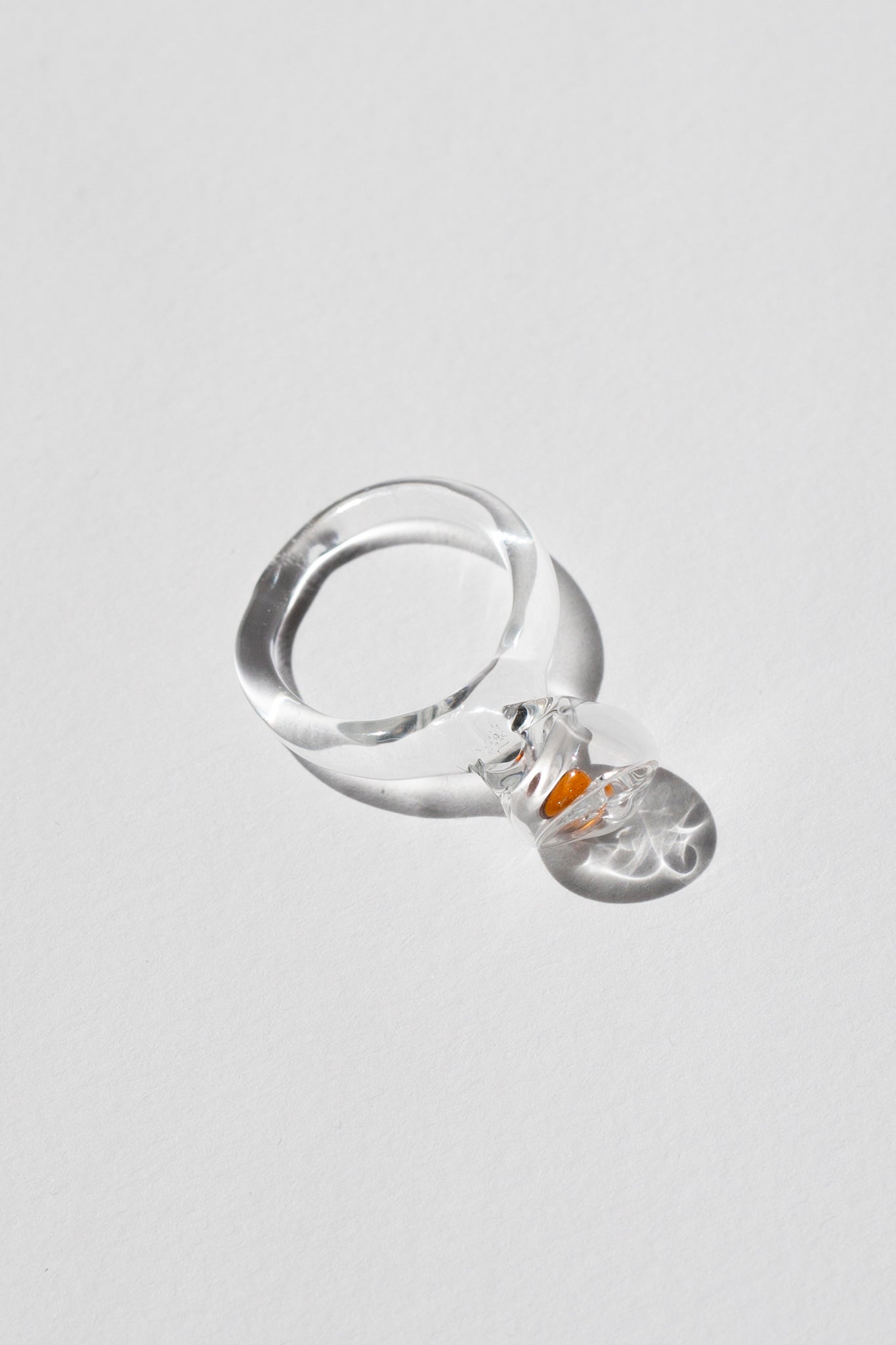 Yellow Murano Glass Ring