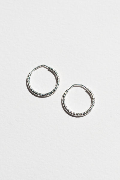 Sterling Silver Textured Sleepers